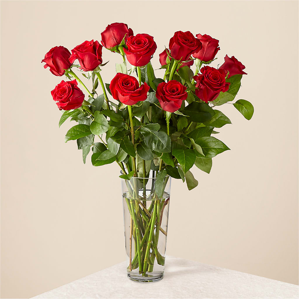 Long Stem Red Rose Bouquet – Leekers Floral, Park City KS