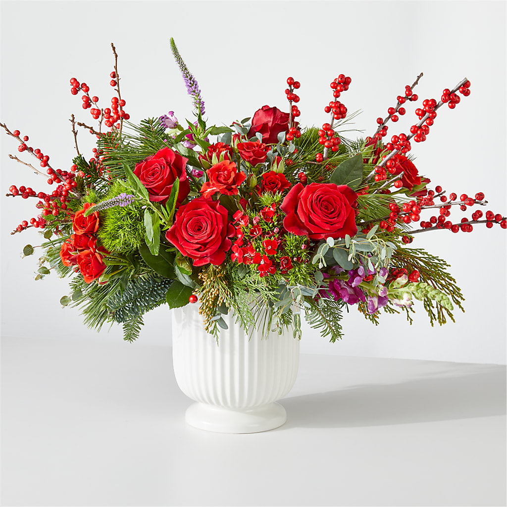 Big Red Bow Bouquet – Leekers Floral, Park City KS