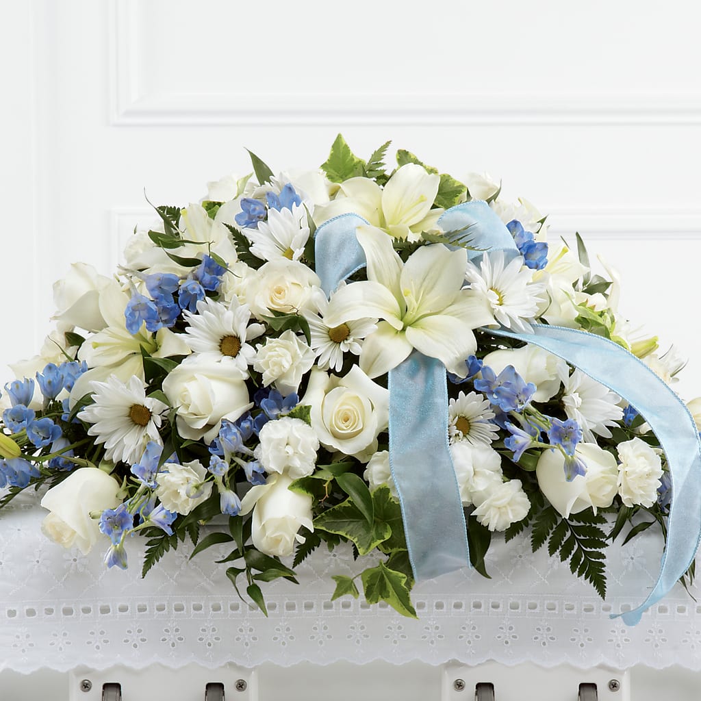 Tender Treasure Casket Spray – Leekers Floral, Park City KS