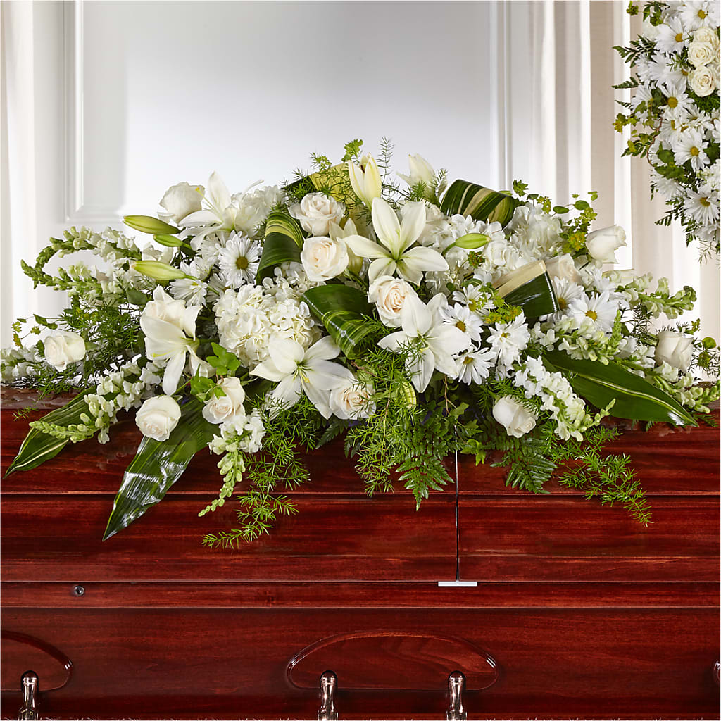 Abundance Casket Spray – Leekers Floral, Park City KS