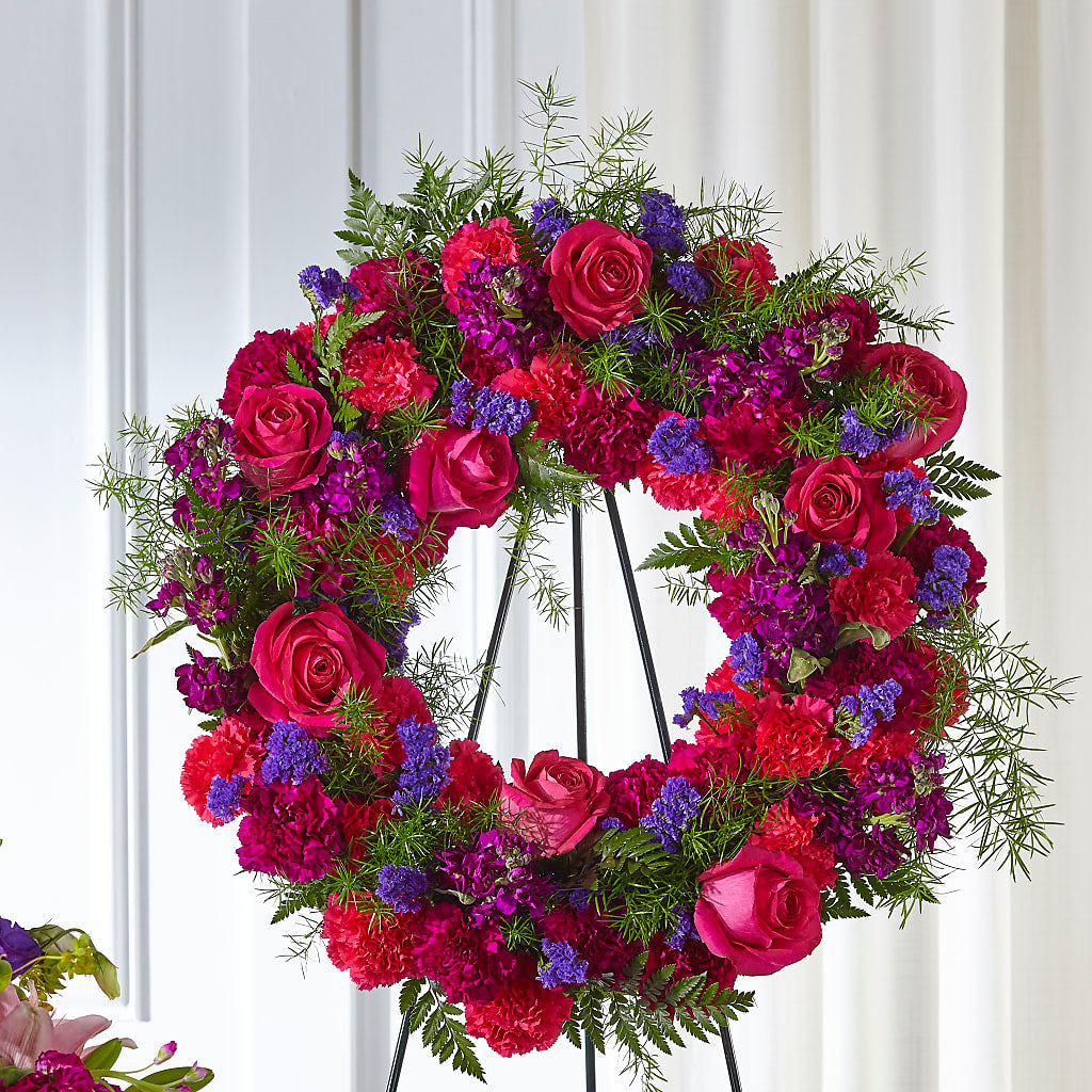 Calming Colors Wreath – Leekers Floral, Park City KS