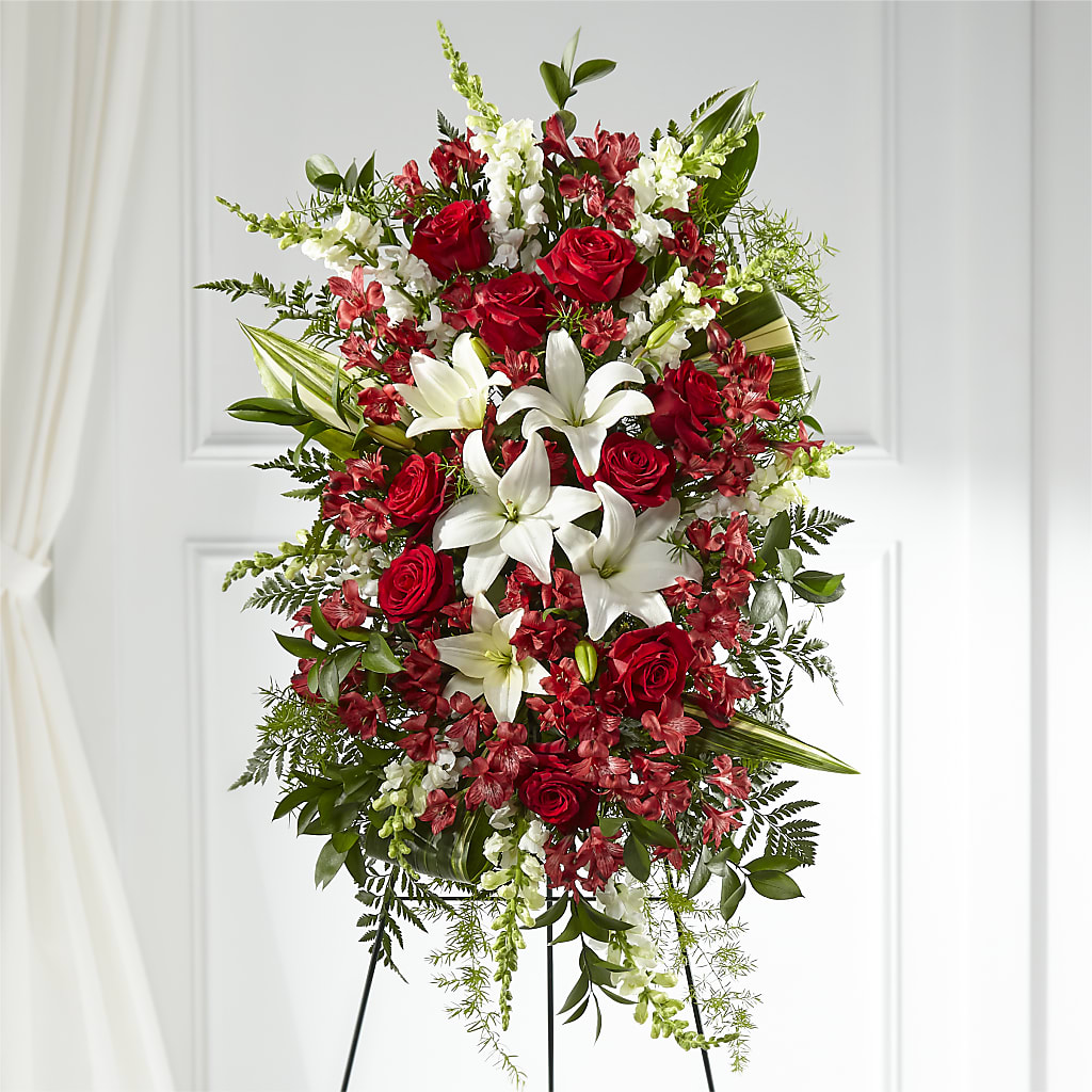 Everlasting Memory Standing Spray – Leekers Floral, Park City KS
