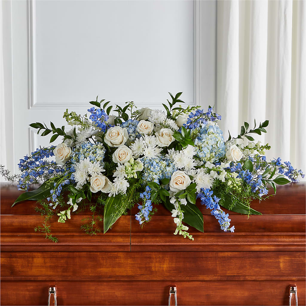Timeless Essence Casket Spray – Leekers Floral, Park City KS