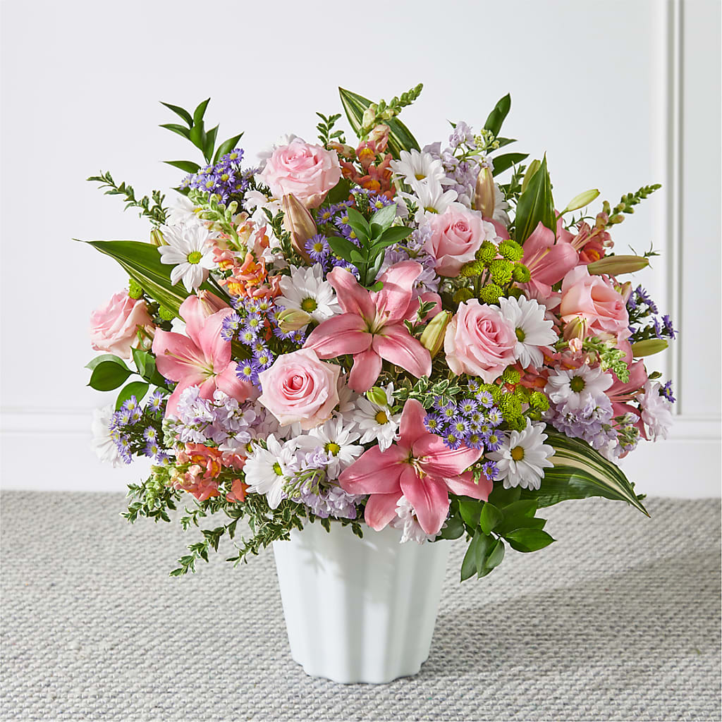 Abundant Compassion Floor Basket – Leekers Floral, Park City KS