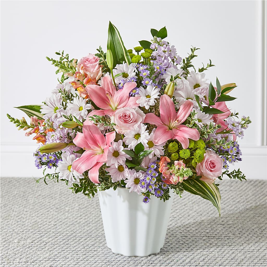 Abundant Compassion Floor Basket – Leekers Floral, Park City KS