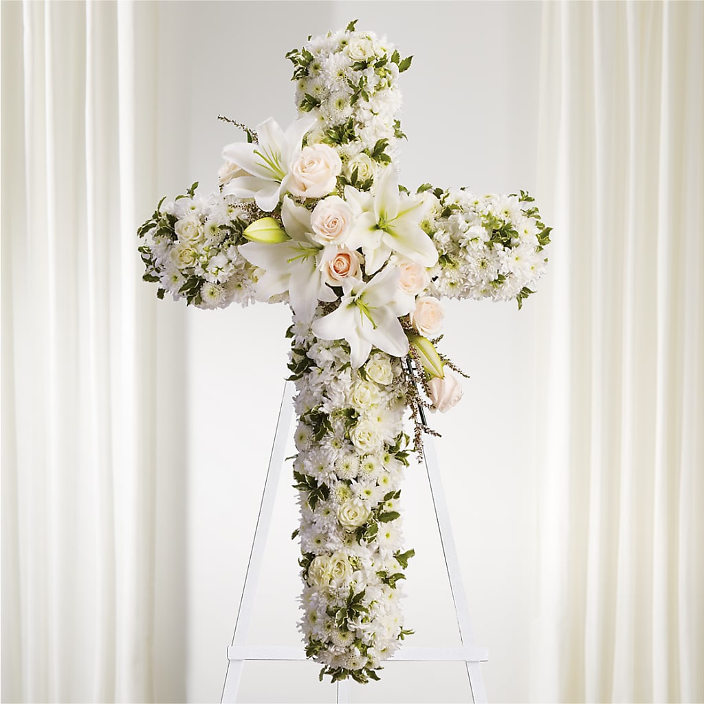 Spiritual Guidance Standing Spray – Leekers Floral, Park City KS