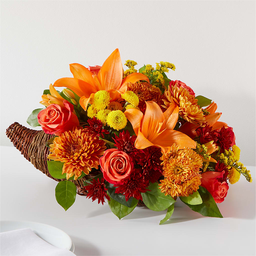 Bouquet of Blessings Cornucopia – Leekers Floral, Park City KS