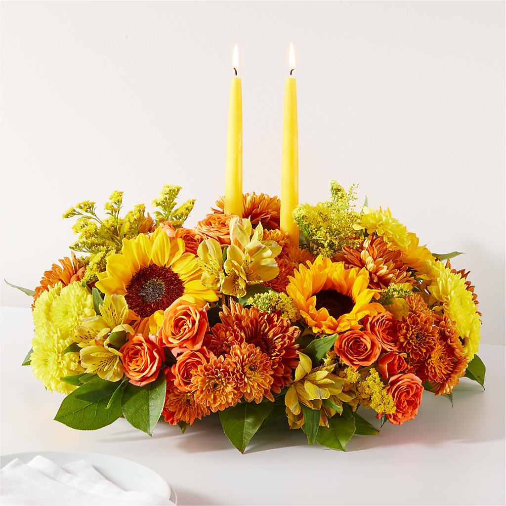 Autumn Harmony Centerpiece – Leekers Floral, Park City KS