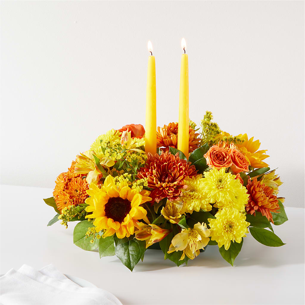 Autumn Harmony Centerpiece – Leekers Floral, Park City KS