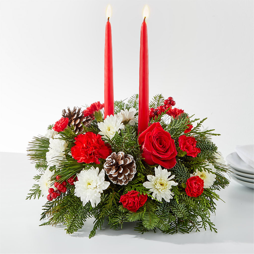 Holiday Soiree Centerpiece – Leekers Floral, Park City KS