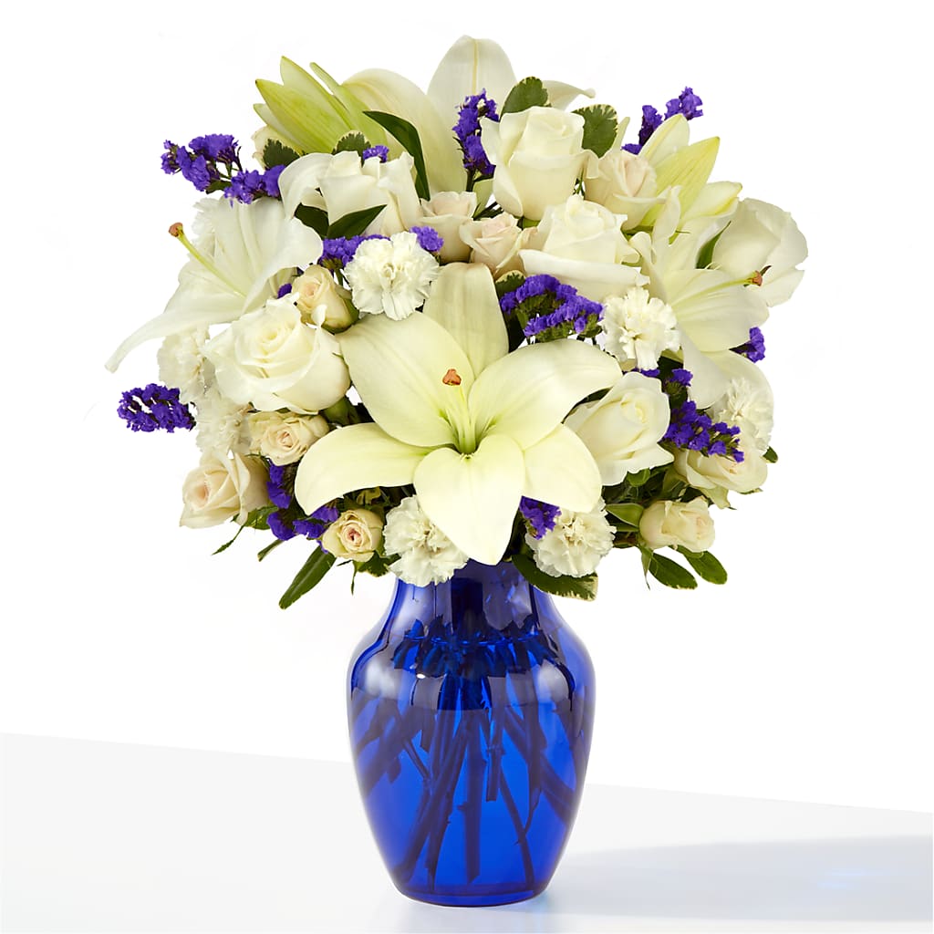 Sapphire Rush Bouquet – Leekers Floral, Park City KS