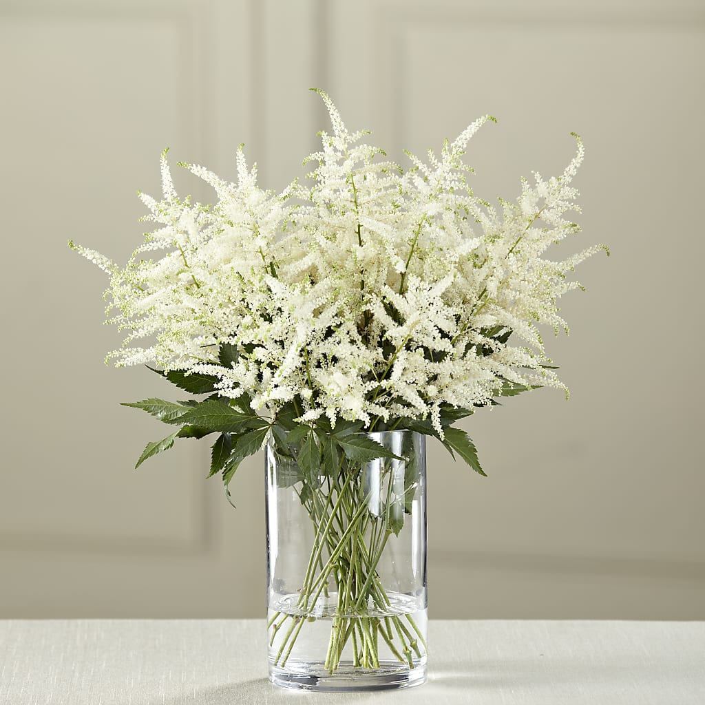 White Astilbe Bouquet – Leekers Floral, Park City KS