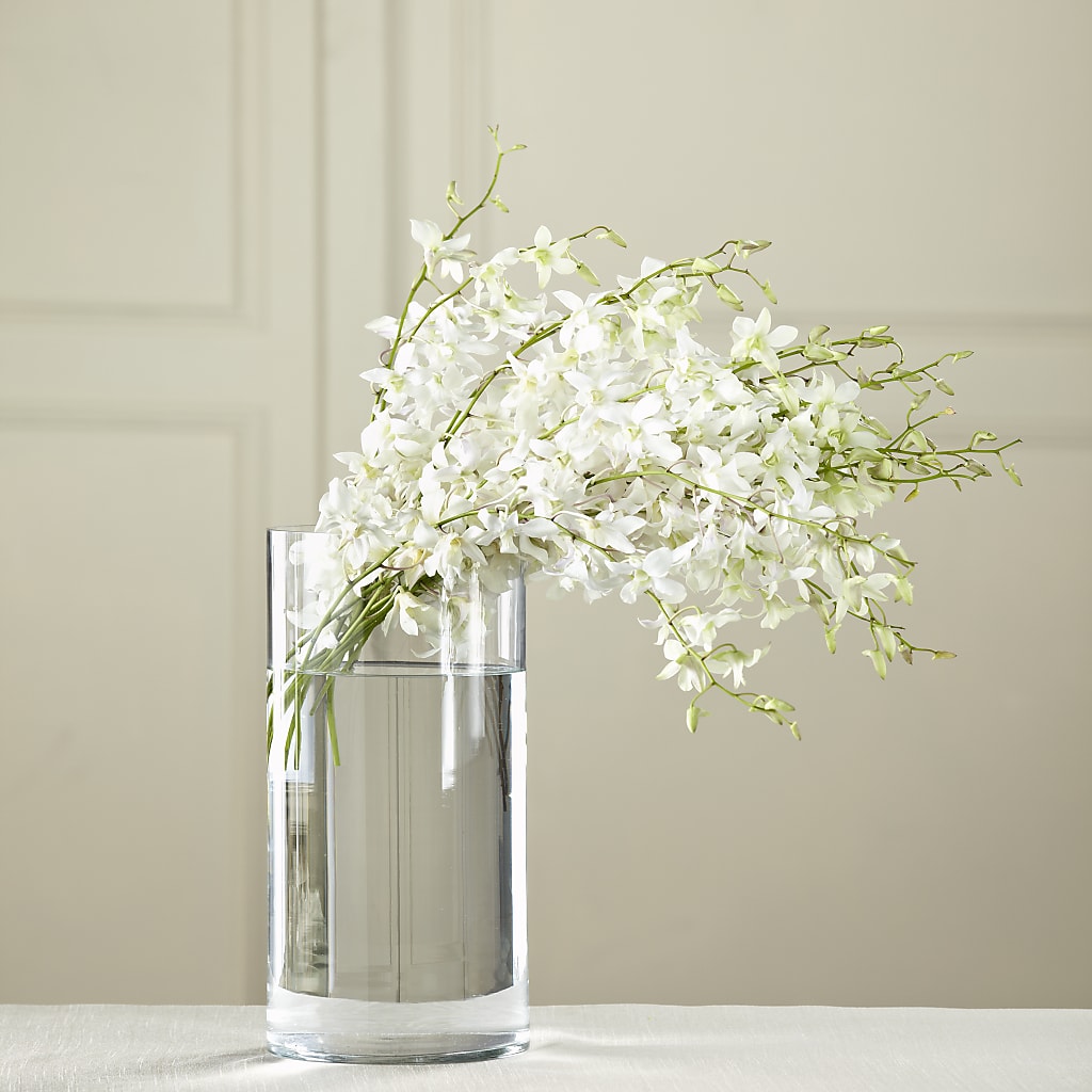 White Dendrobium Bouquet – Leekers Floral, Park City KS