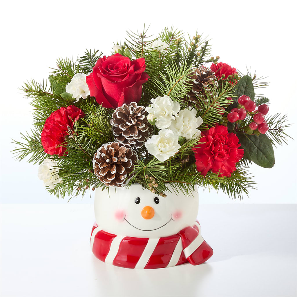 Jolly Snowman Bouquet –  Leekers Floral, Park City KS