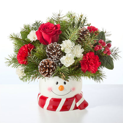 Jolly Snowman Bouquet –  Leekers Floral, Park City KS