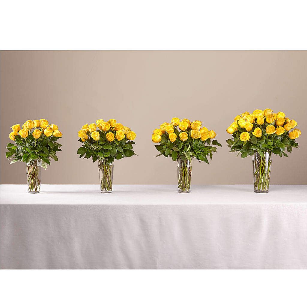 Long Stem Yellow Rose Bouquet –  Leekers Floral, Park City KS