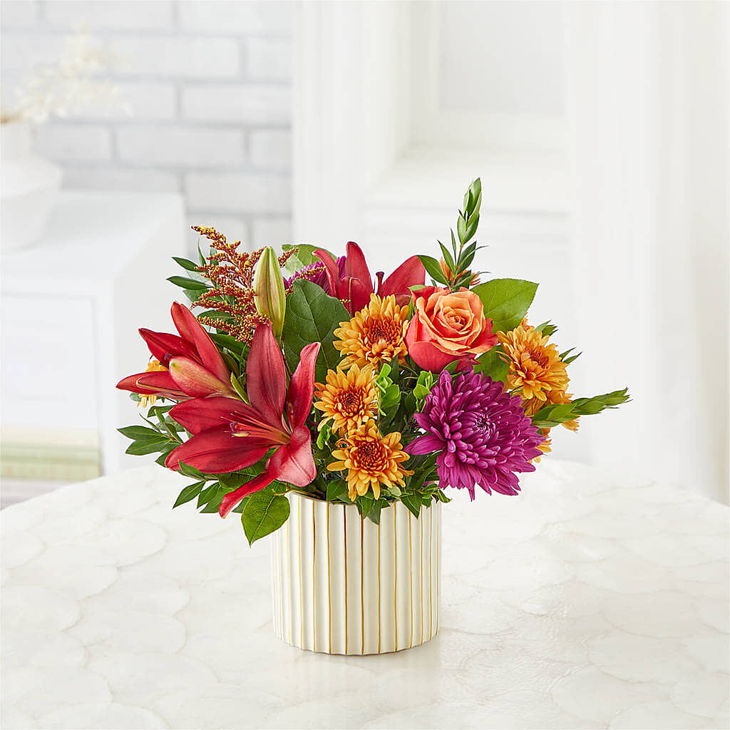 Burgundy Landscape Bouquet –  Leekers Floral, Park City KS