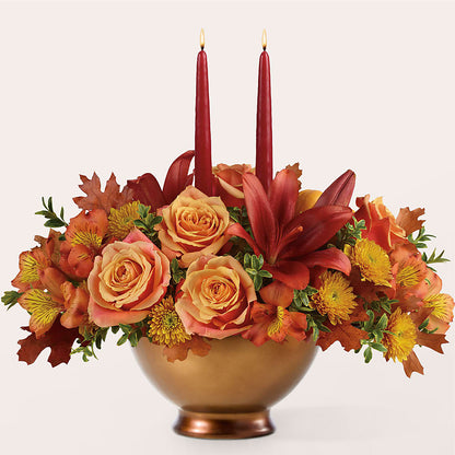 Harvest Table Centerpiece –  Leekers Floral, Park City KS