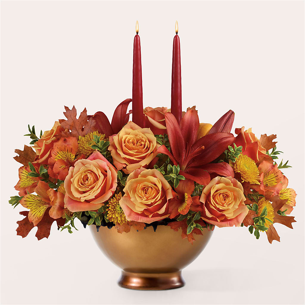 Harvest Table Centerpiece –  Leekers Floral, Park City KS