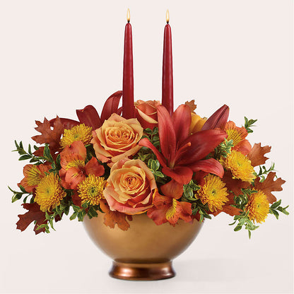 Harvest Table Centerpiece –  Leekers Floral, Park City KS
