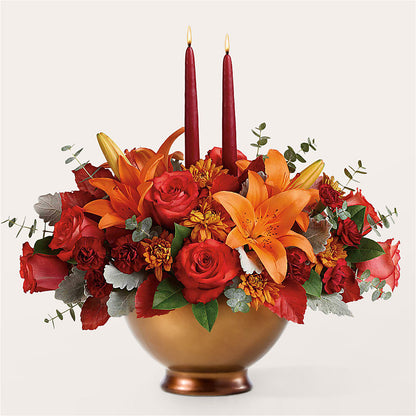 Fruits of Fall Centerpiece –  Leekers Floral, Park City KS