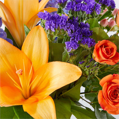Radiant Citrus Bouquet –  Leekers Floral, Park City KS
