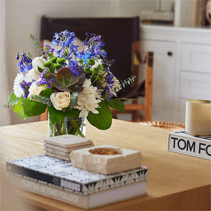 Cerulean Waves Bouquet –  Leekers Floral, Park City KS