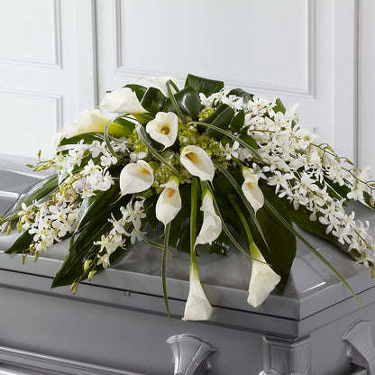 Angel Wings Casket Spray –  Leekers Floral, Park City KS