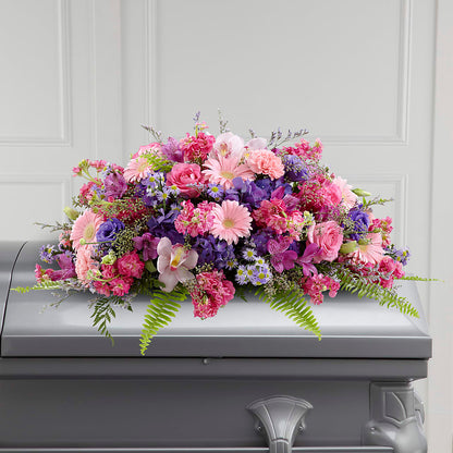 Glorious Garden Casket Spray –  Leekers Floral, Park City KS