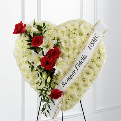 Heartfelt Hero Standing Heart –  Leekers Floral, Park City KS
