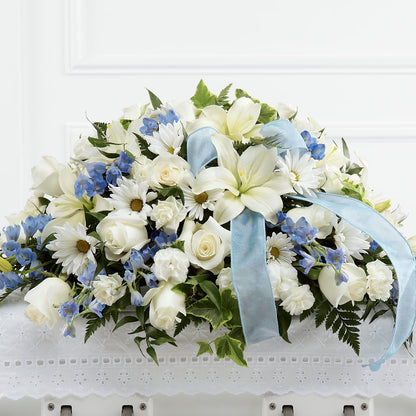 Tender Treasure Casket Spray –  Leekers Floral, Park City KS