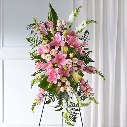 Elegant Embrace Standing Spray –  Leekers Floral, Park City KS