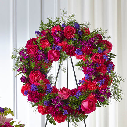Calming Colors Wreath –  Leekers Floral, Park City KS
