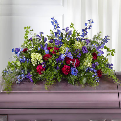 Always Treasured Casket Spray –  Leekers Floral, Park City KS