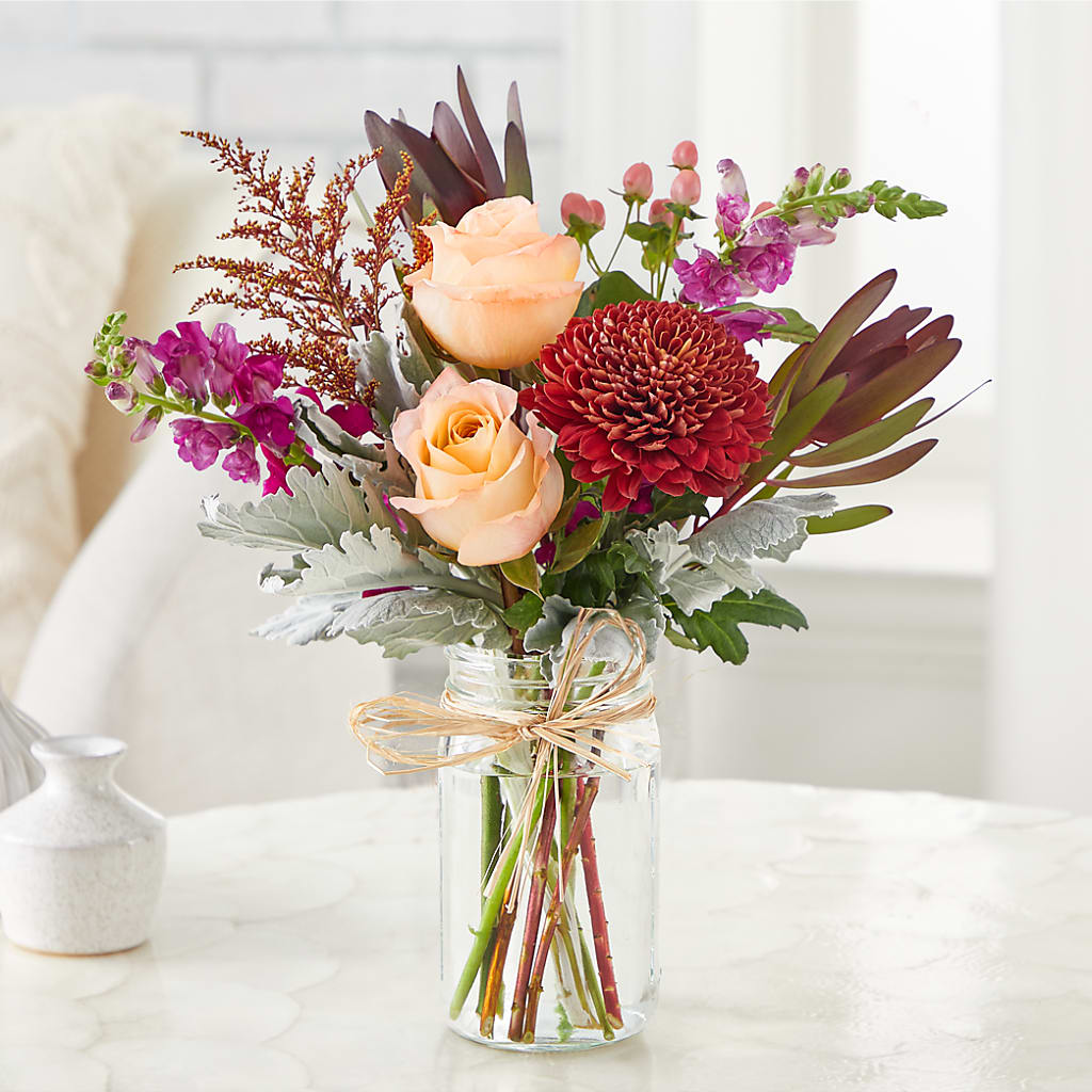 Moody Hues Bouquet –  Leekers Floral, Park City KS