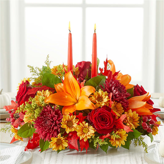 Autumn's Embrace Centerpiece –  Leekers Floral, Park City KS