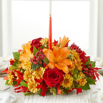 Autumn's Embrace Centerpiece –  Leekers Floral, Park City KS