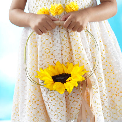 Sweet Sunshine Flower Girl Bouquet –  Leekers Floral, Park City KS